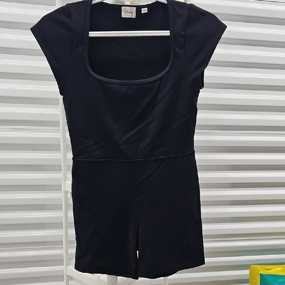 Wilfred Free Stylish Black Short Sleeve Romper In Black